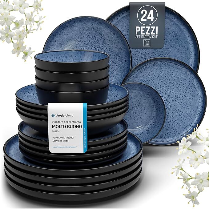 Service de Table Ibiza 36 Pièces en Céramique – Pure Living