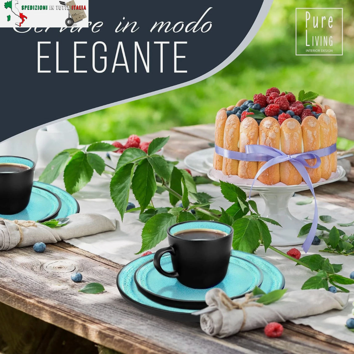 Servizio Piatti Ibiza da 36 pezzi