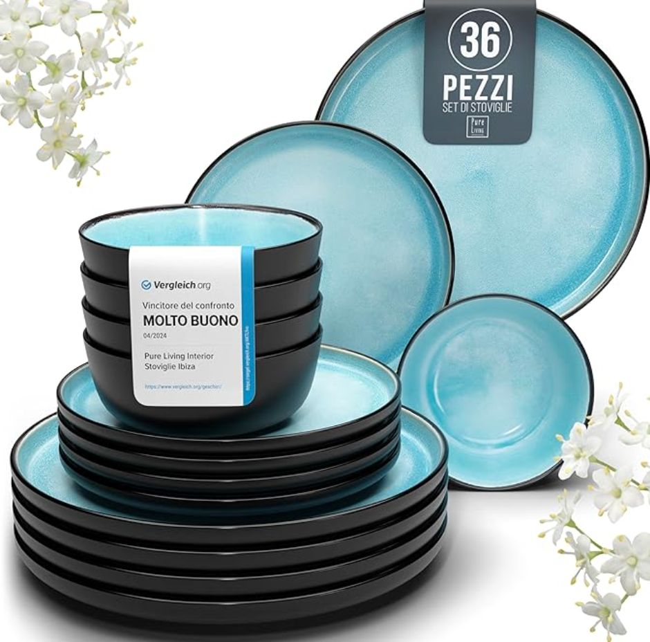 Servizio Piatti Ibiza da 36 pezzi