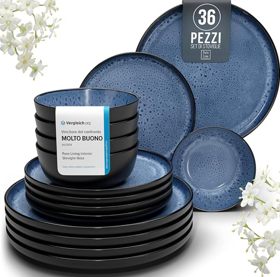 Servizio Piatti Ibiza da 36 pezzi