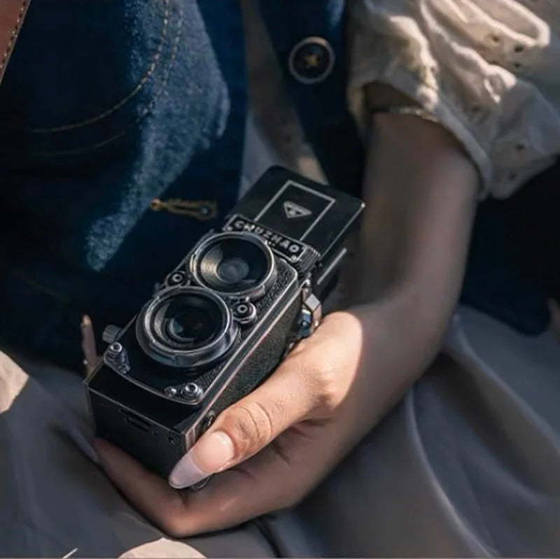 CHUZHAO Fotocamera Digitale Retro in Stile TLR
