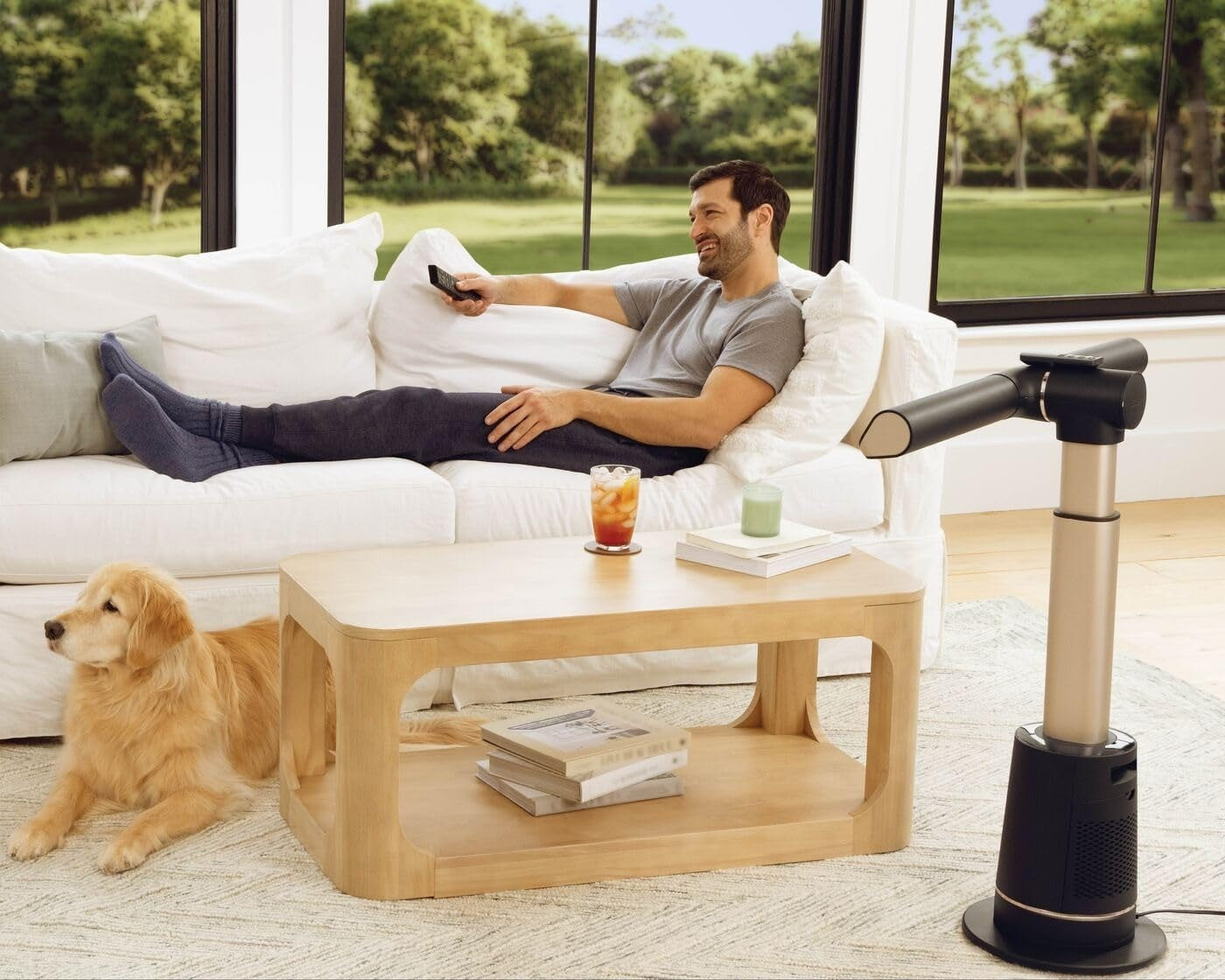 Ventilatore a Colonna Senza Pale Shark TurboBlade TF200SEU - Colore Carbone